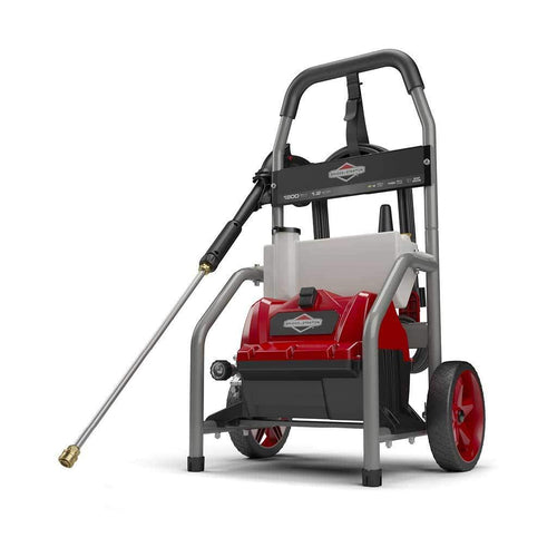 Briggs & Stratton 20680 Electric Pressure Washer, 1800 PSI, 1.2 GPM, Red/Gray/Titanium