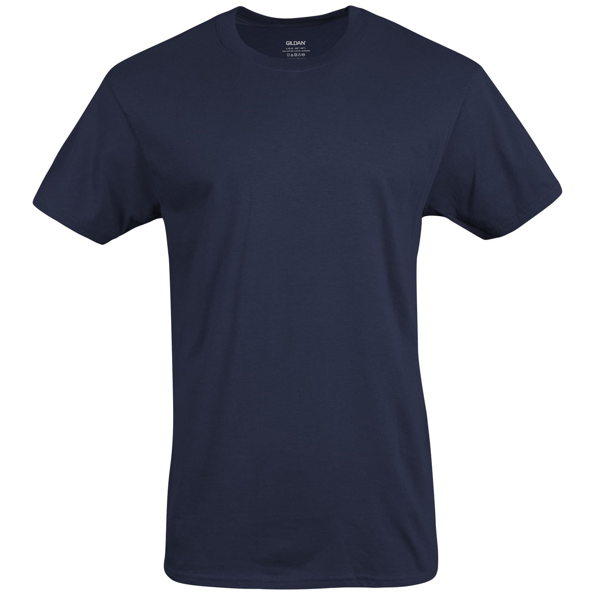 Gildan Men's Crew T-Shirts, Multipack, Style G1100, Navy/Charcoal/Cardinal Red (5-Pack), Large