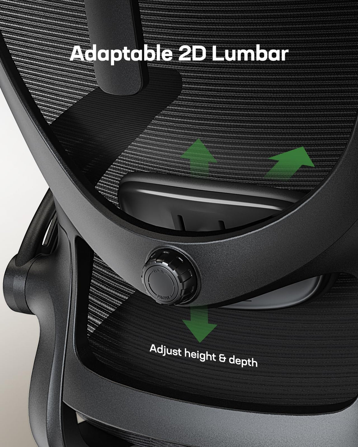 Marsail Mesh Office Chair with Adjustable Headrest & Lumbar Support